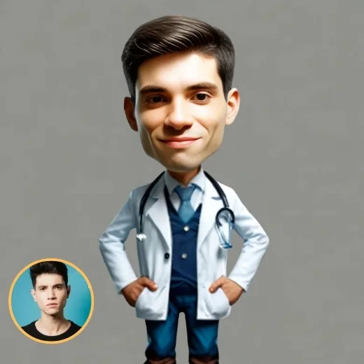 AI-generated caricature example